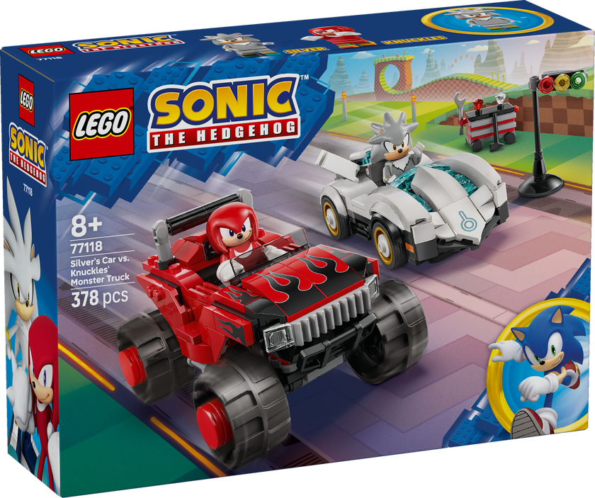 LEGO® Sonic the Hedgehog™ Silvers bil mot Knuckles monstertruck 77118
