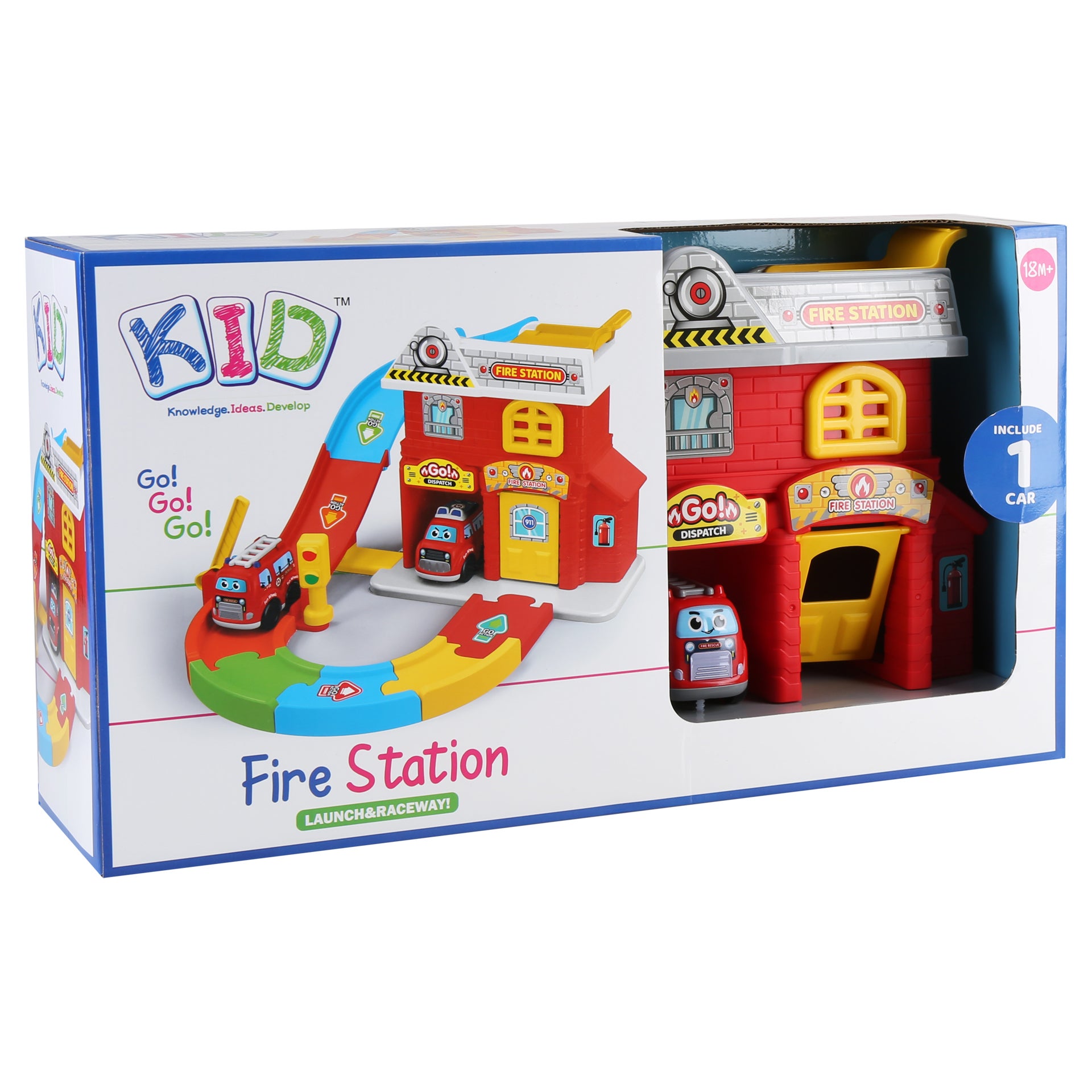 KID - Brandstation med bilbana