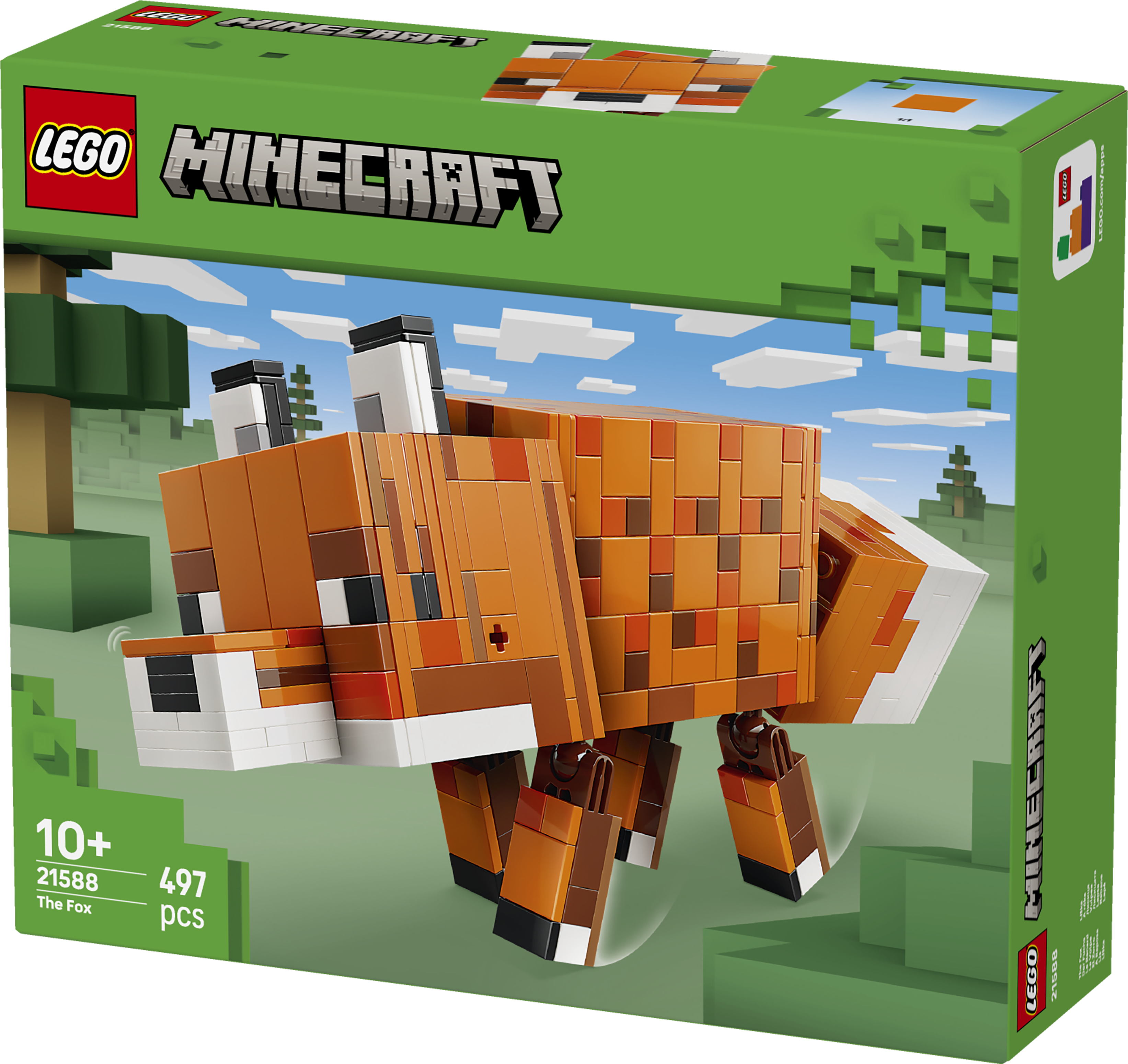 LEGO® Minecraft® Räven Presentleksak med spelprydnad 21588