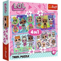 Trefl pussel Cartoons 4-paket