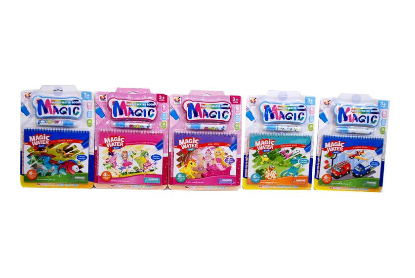 Målarbok Med Vattenp Sort 32Cm