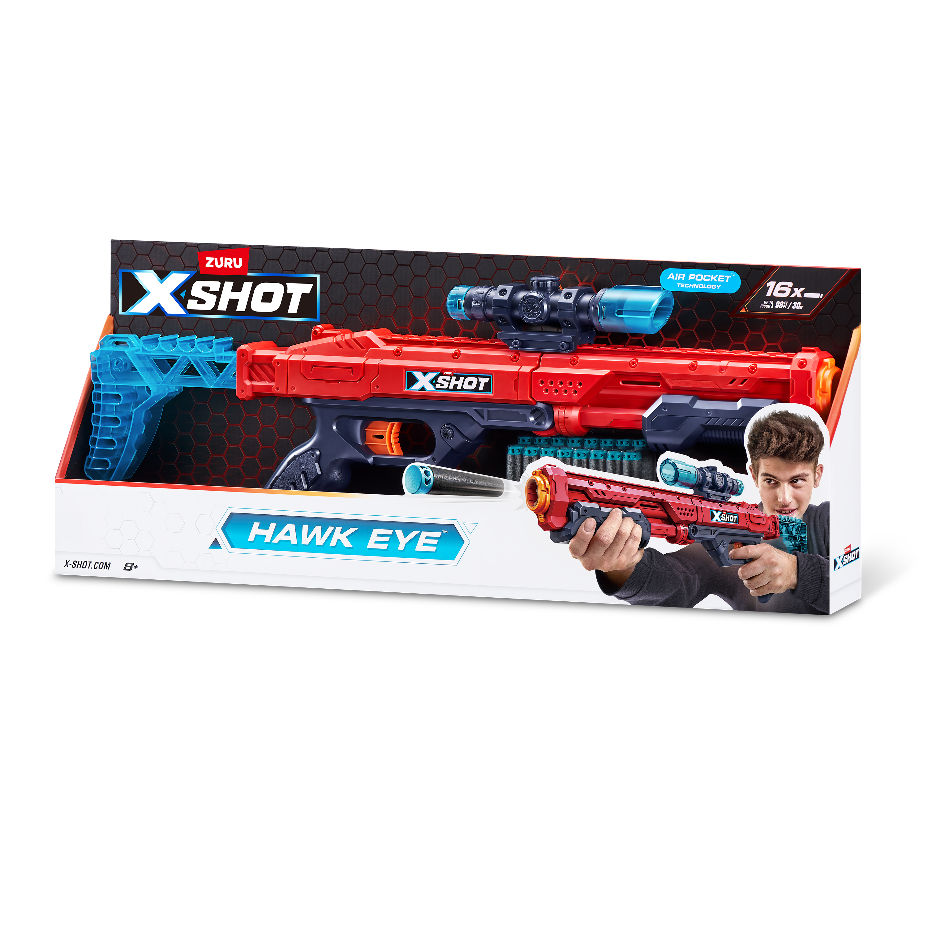 XSHOT Excel Hawk Eye med 16 pilar