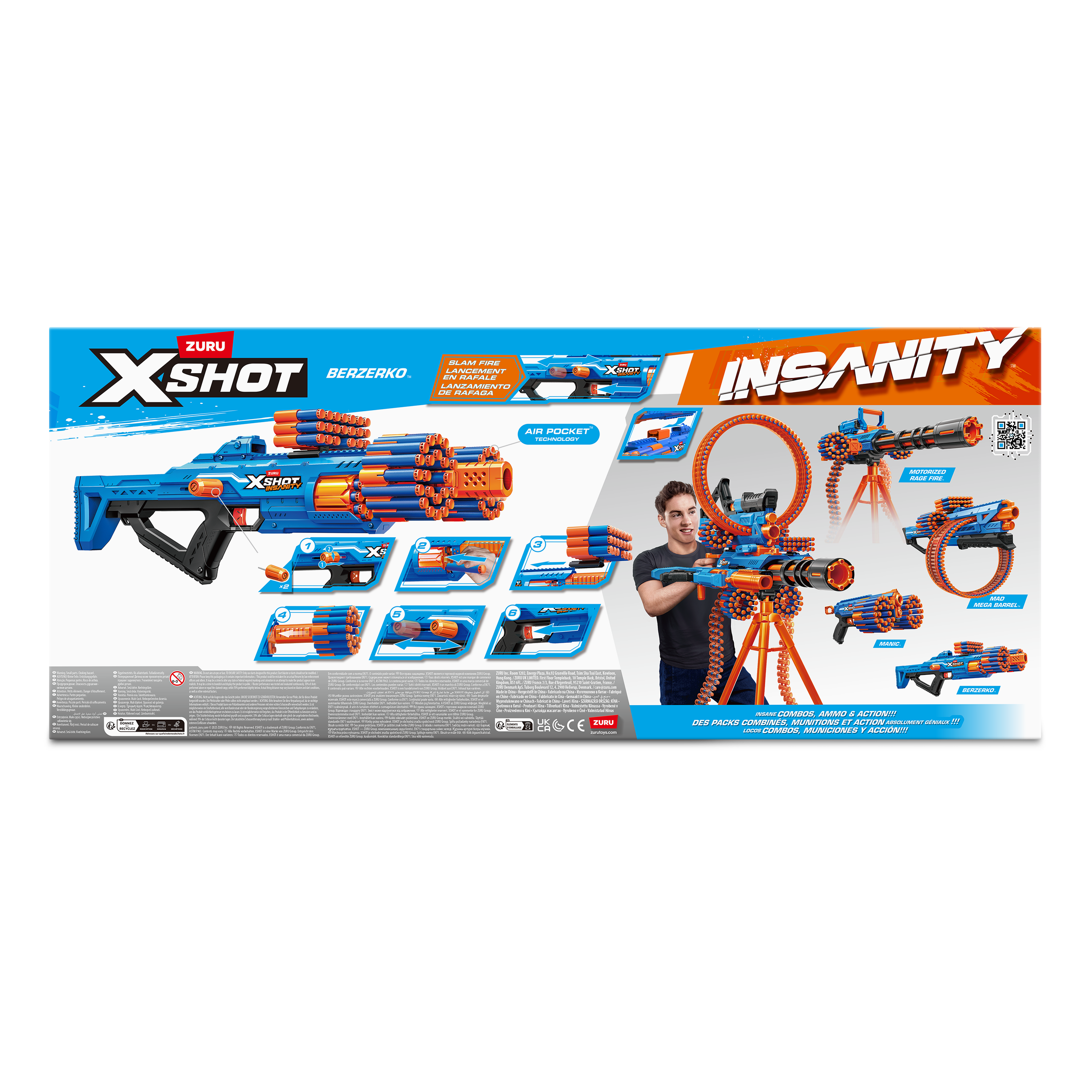 XSHOT Insanity Berzerko 6 Shot(48 darts)
