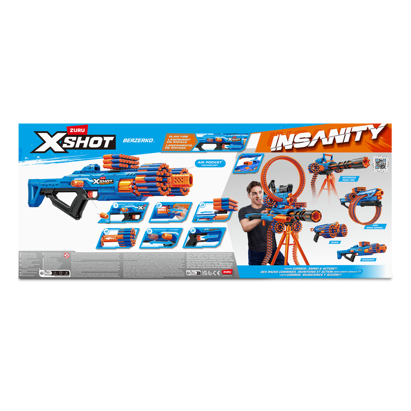 XSHOT Insanity Berzerko 6 Shot(48 darts)