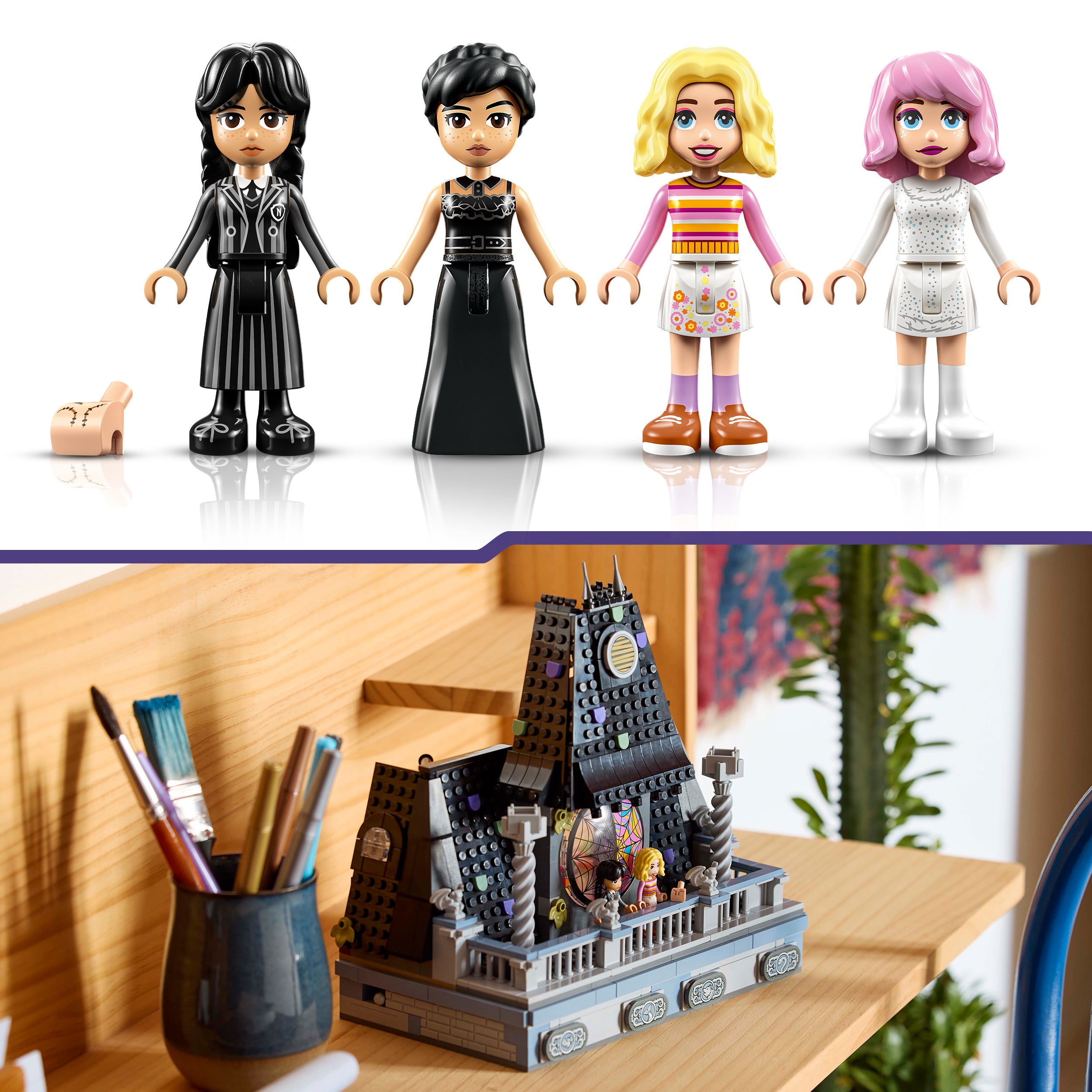 LEGO® Wednesday: Wednesday & Enids korridorsrum Gåvoset 76781