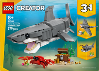 LEGO® Creator Vildsint haj med skattkista Leksak 31381