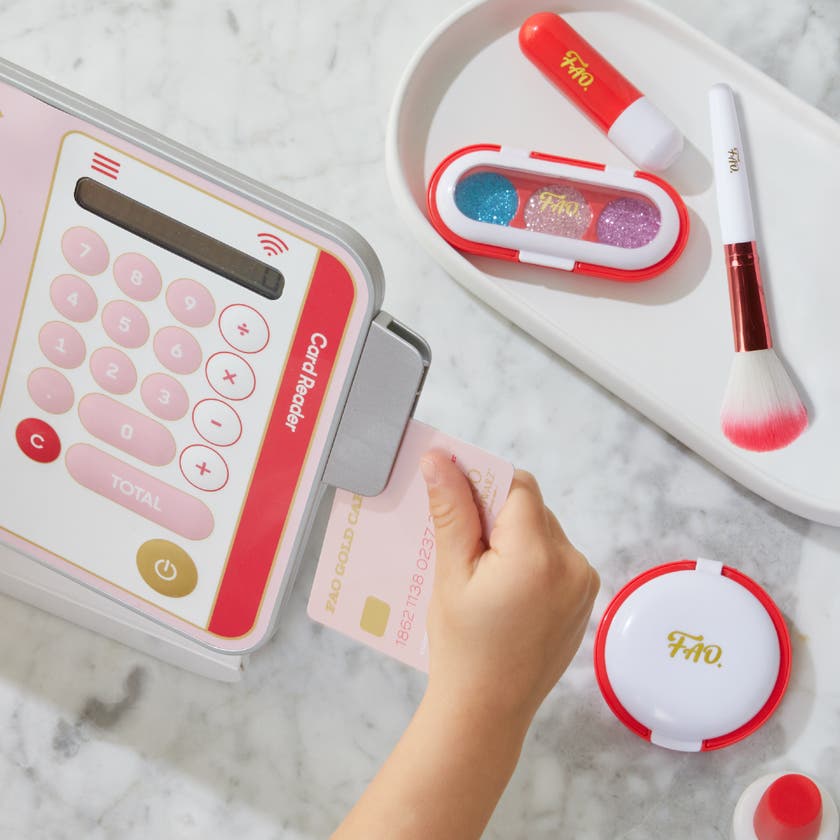 FAO SCHWARZ Sminkbutik med kassasystem