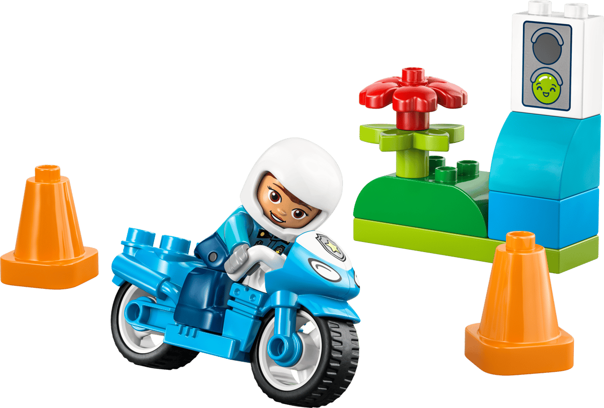 LEGO® DUPLO® Town Blå polismotorcykel 10471