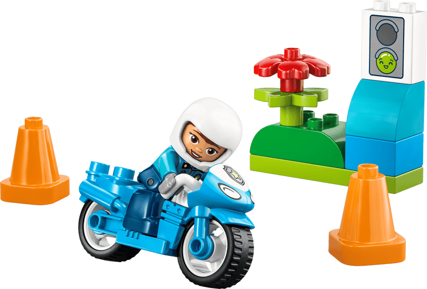 LEGO® DUPLO® Town Blå polismotorcykel 10471
