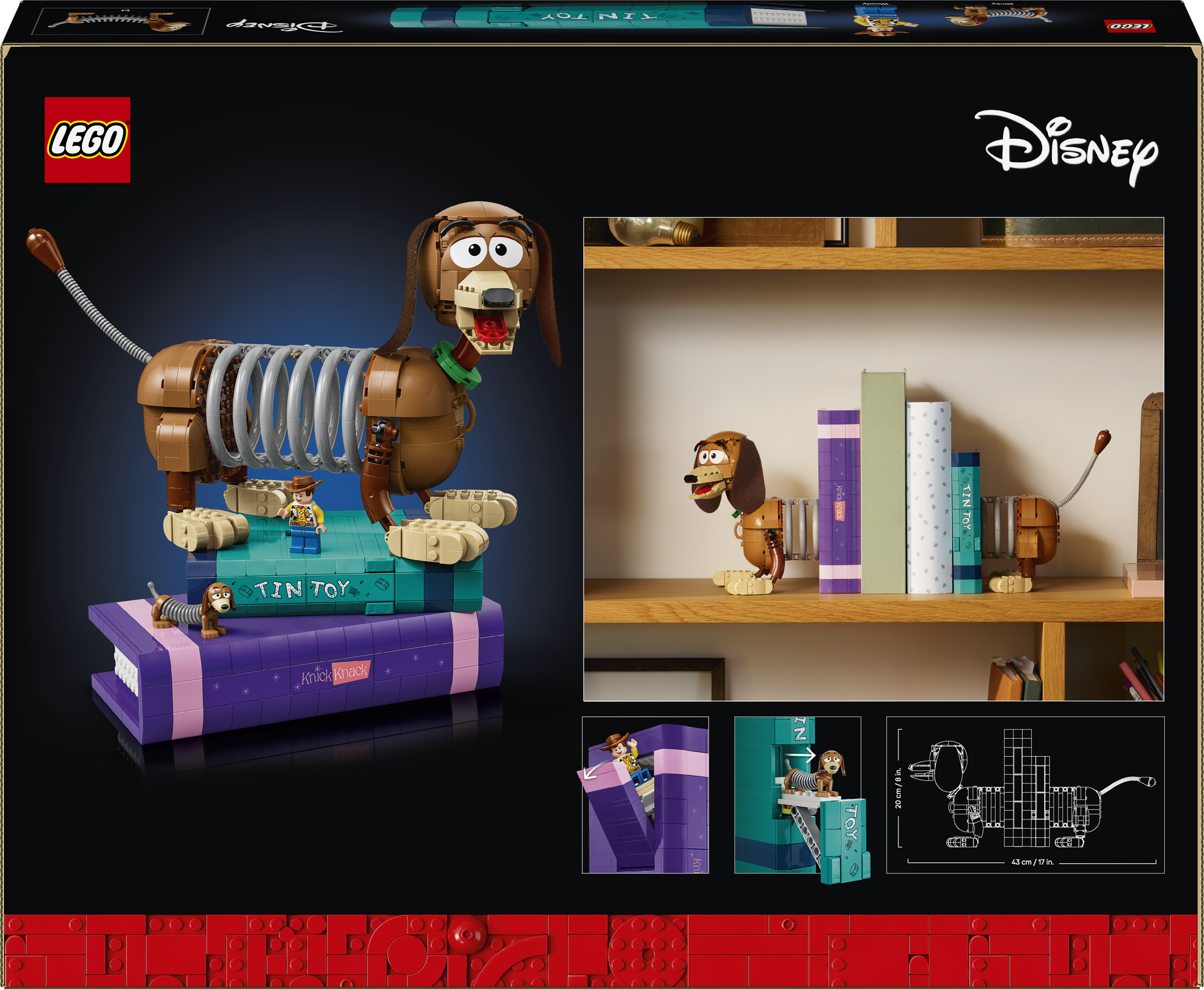 LEGO® | Disney and Pixar Toy Story Bokstöd med hunden Slinky 43301