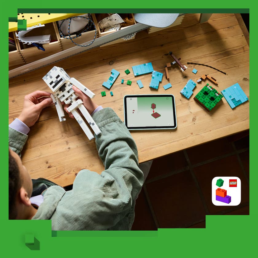 LEGO® Minecraft® Skelettet Leksak med spelprydnad 21594