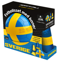 SVERIGE Fotbollsset - Boll & koner