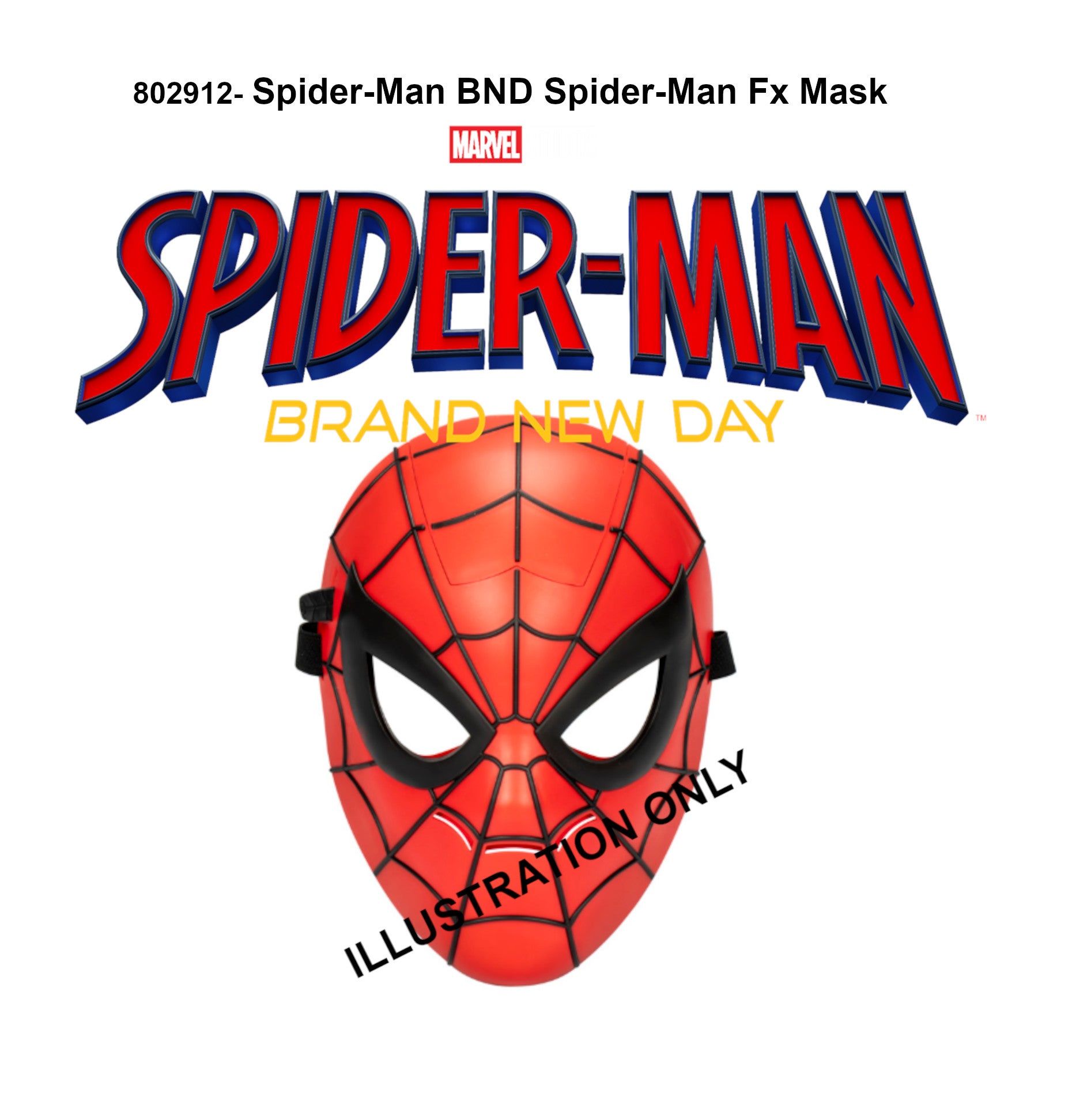 Spiderman Maskeradmask med ljud och ljus