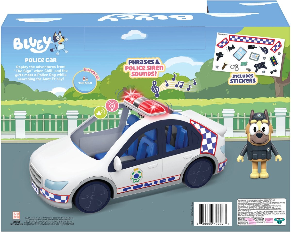 BLUEY Polisstation med ljud och ljuseffekter