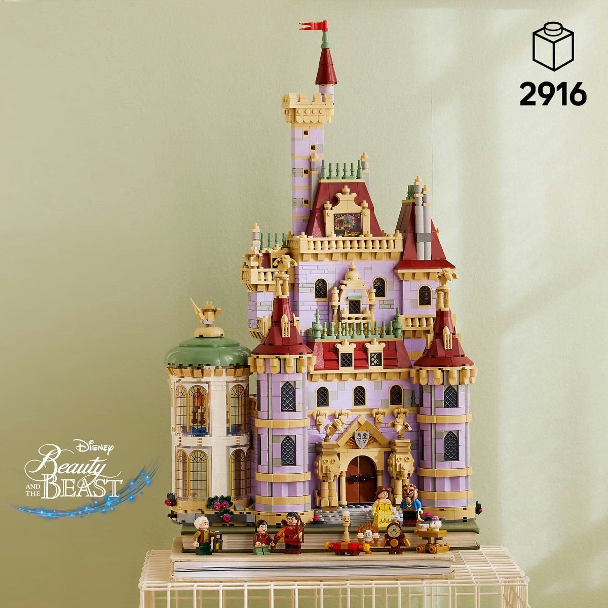 LEGO Disney Princess 43263, Skönheten och odjuret – slottet