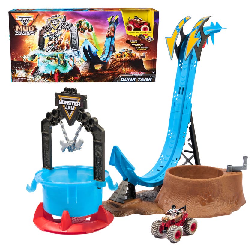 Monster Jam Mud Blasters Monster Mutt Dalmatian Dunk Tank
