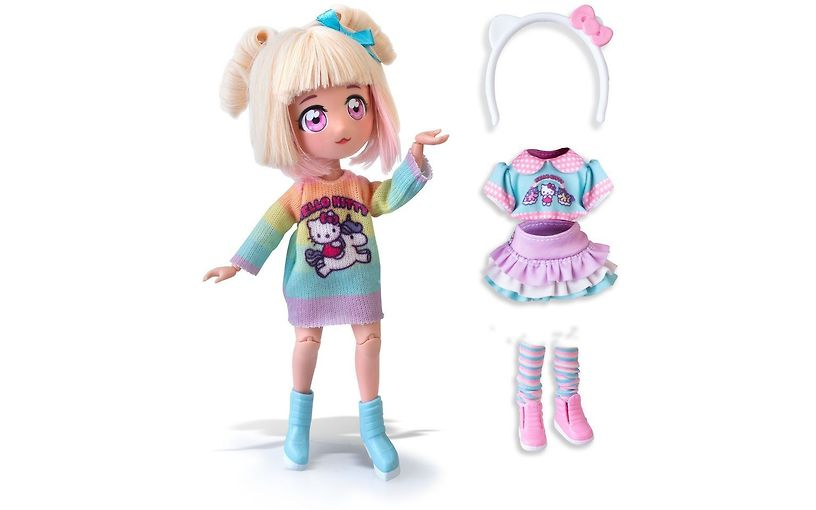 Hello Kitty Manga Fashion Unicorn Docka