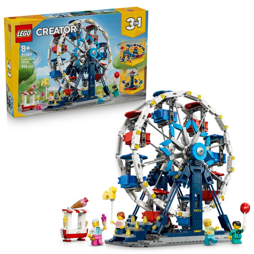LEGO® Creator 3-i-1 Ikoniskt pariserhjul Byggleksak 31389