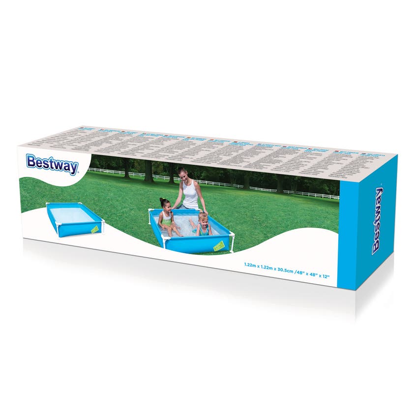Bestway, Blå stativpool 122x122x30,5cm 365 liter