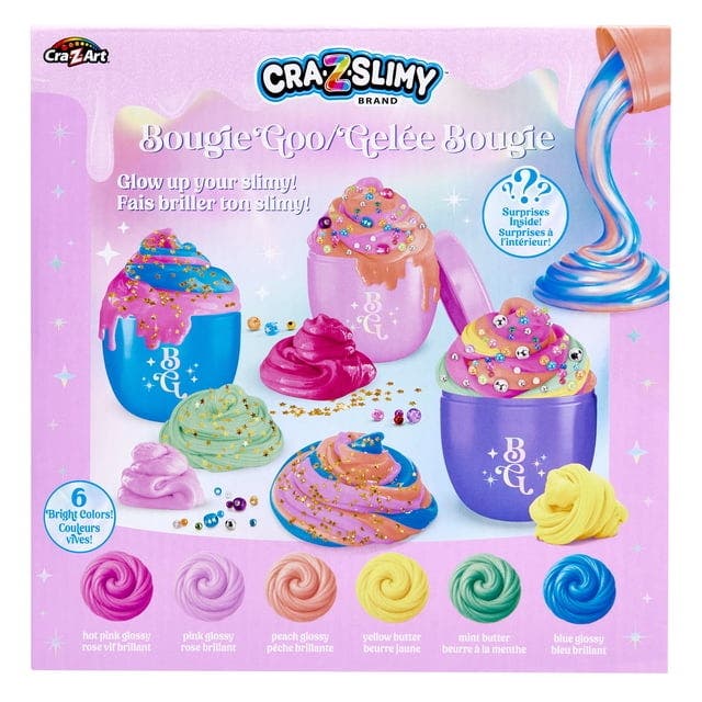 Cra-Z-Slimy Bougie Goo Value Set – lyxigt slimeset med 8 delar