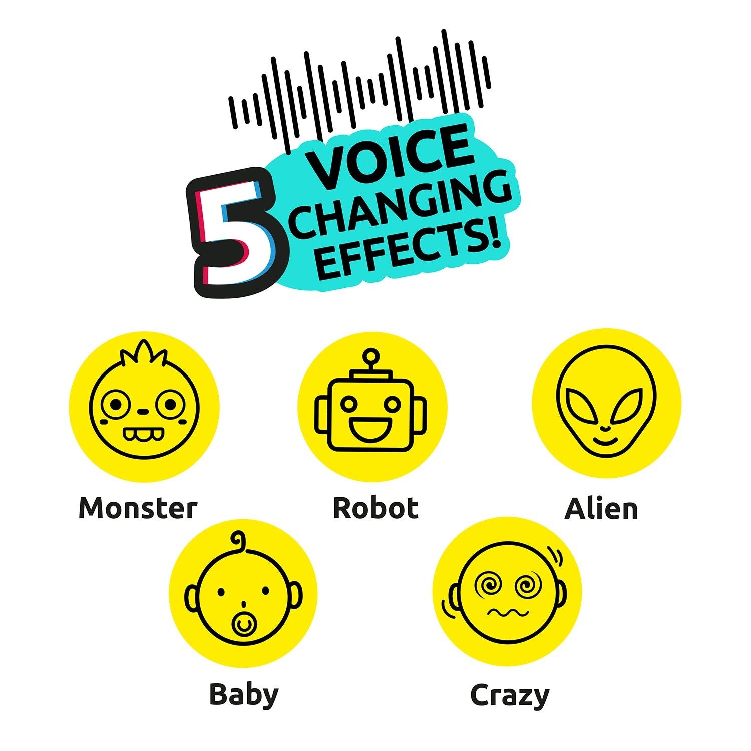 CREATOR Video Walkie-Talkies med rösteffekter