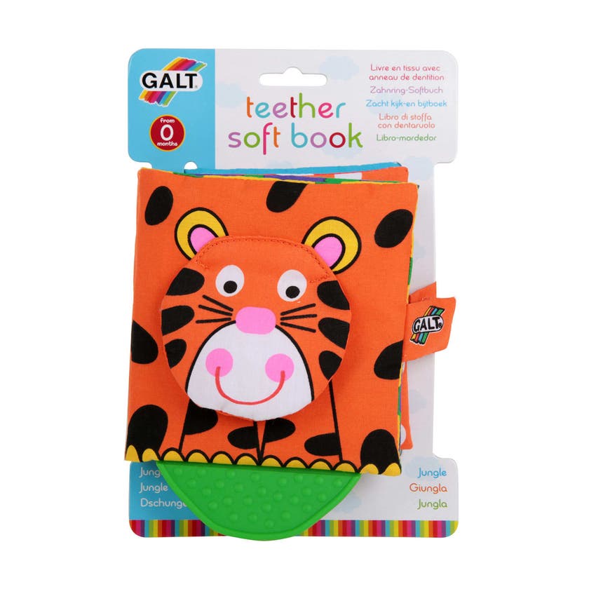 Mjukbok Med Tuggdel Djungel