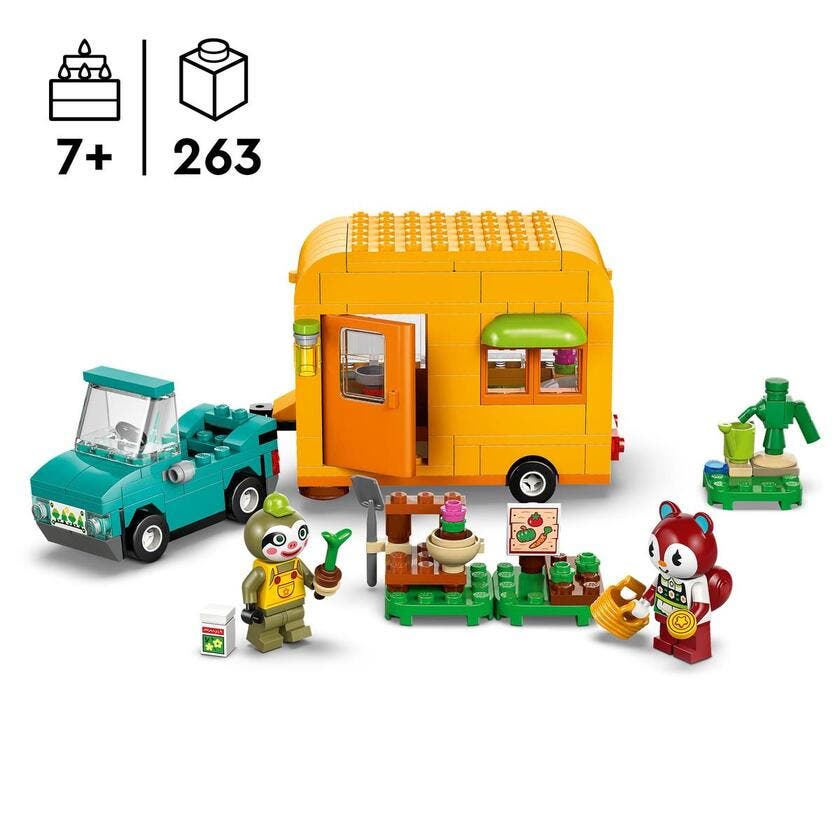 LEGO Animal Crossing 77054, Leif med husvagn och trädgårdsbutik