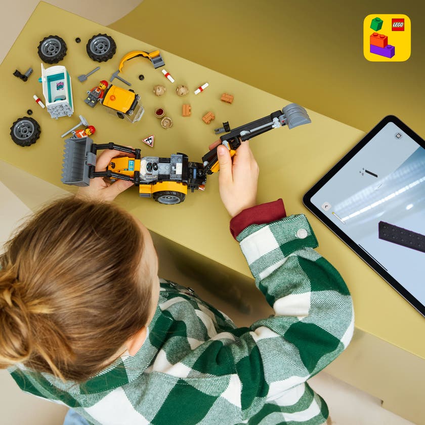 LEGO® City Gul grävlastare – Leksak med byggfordon 60480