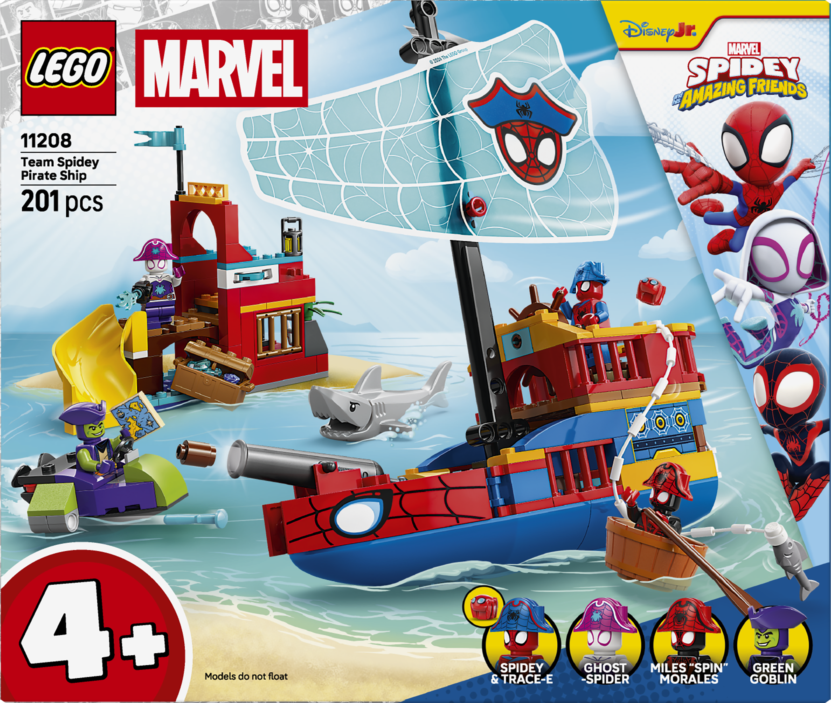 LEGO® | Marvel Spidey And His Amazing Friends Team Spideys piratskepp 11208