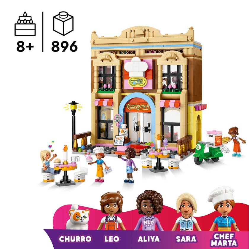 LEGO Friends 42655, Restaurang och matlagningsskola