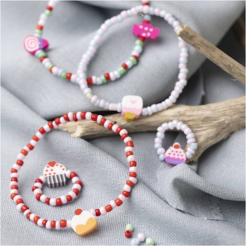Mini DIY Kit Smycken, Elastiskt armband och ring