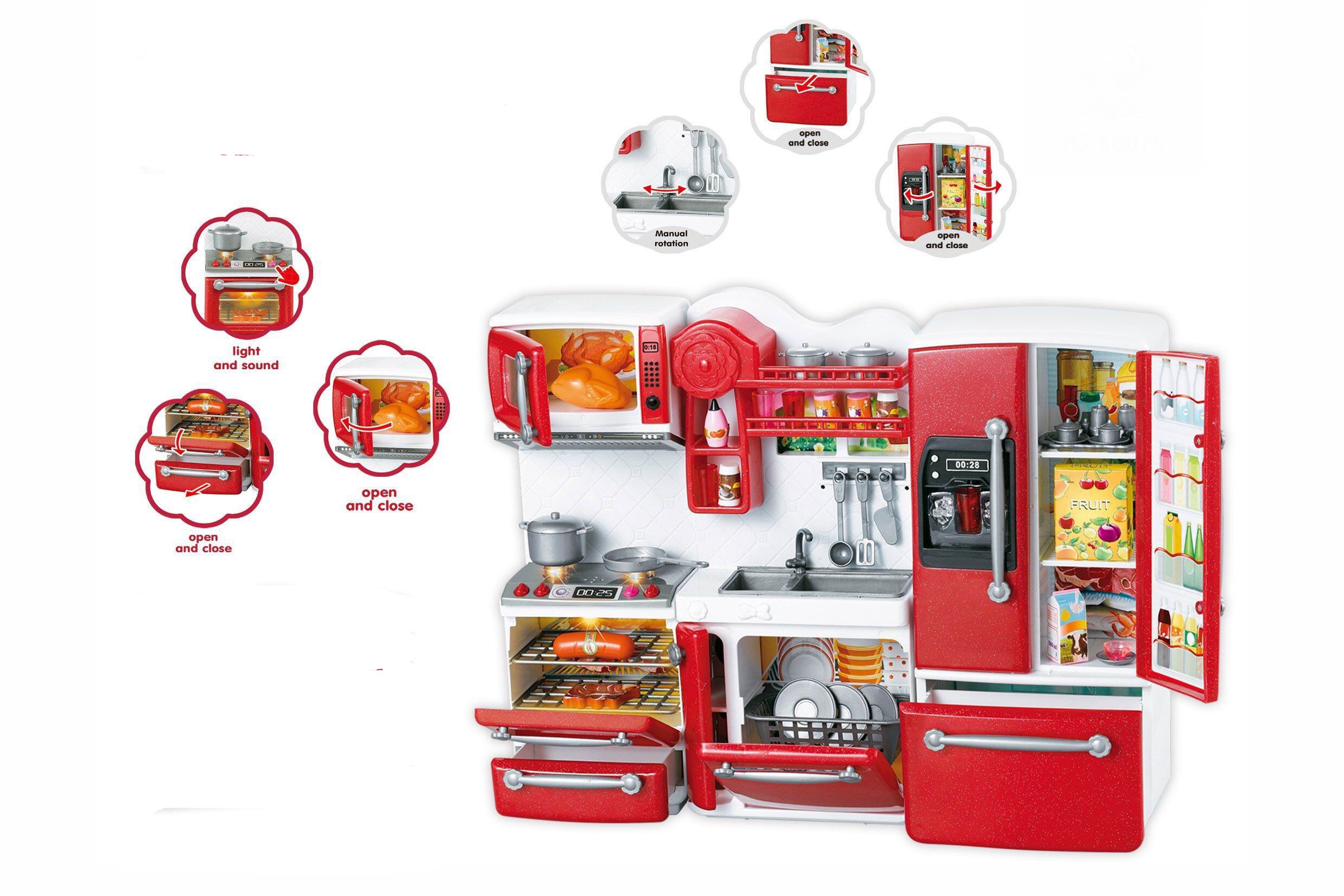 Minikök med ljus och musik