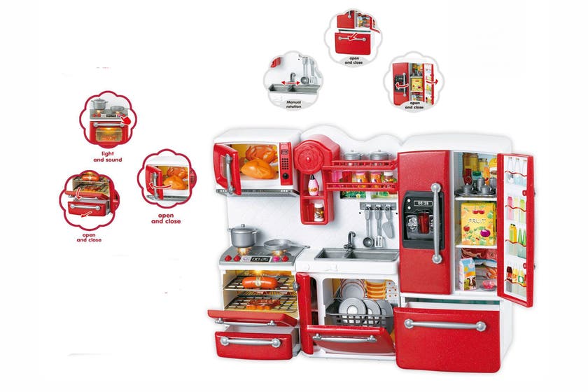 Minikök med ljus och musik