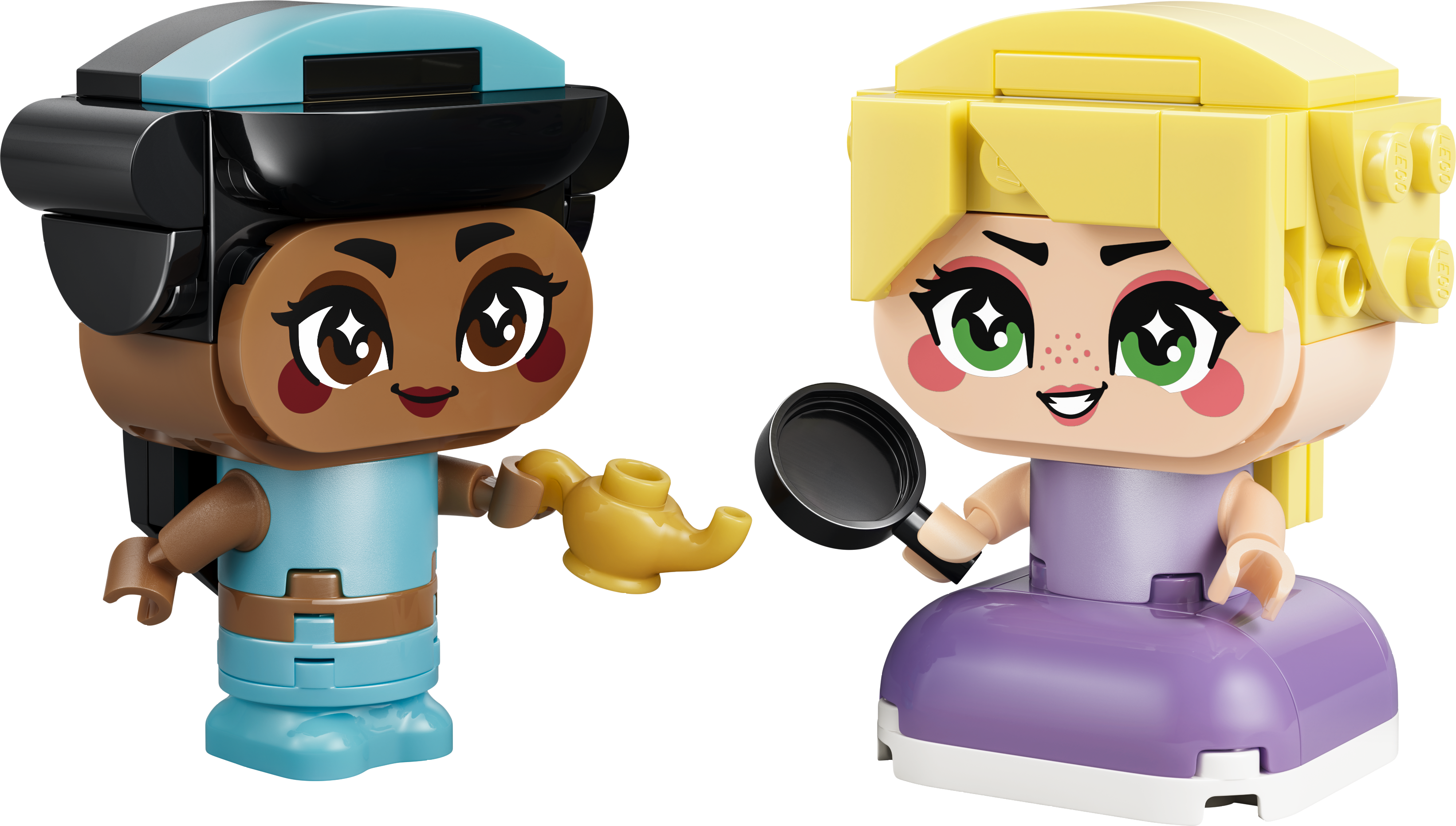 Jasmine och Rapunzel i miniformat