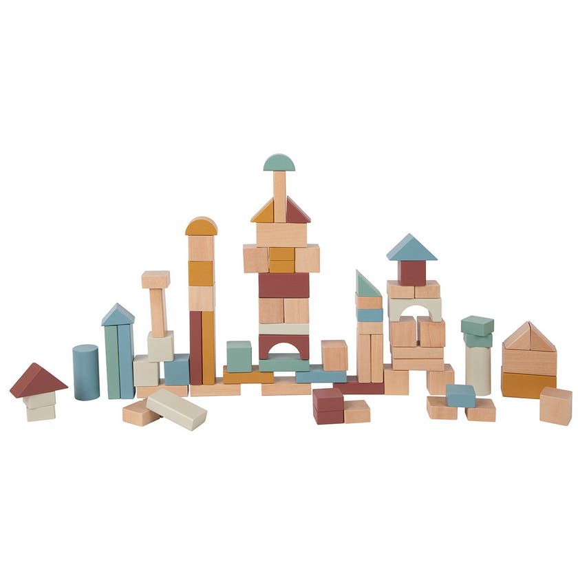 NAP, Byggklossar I Trä, 75 delar