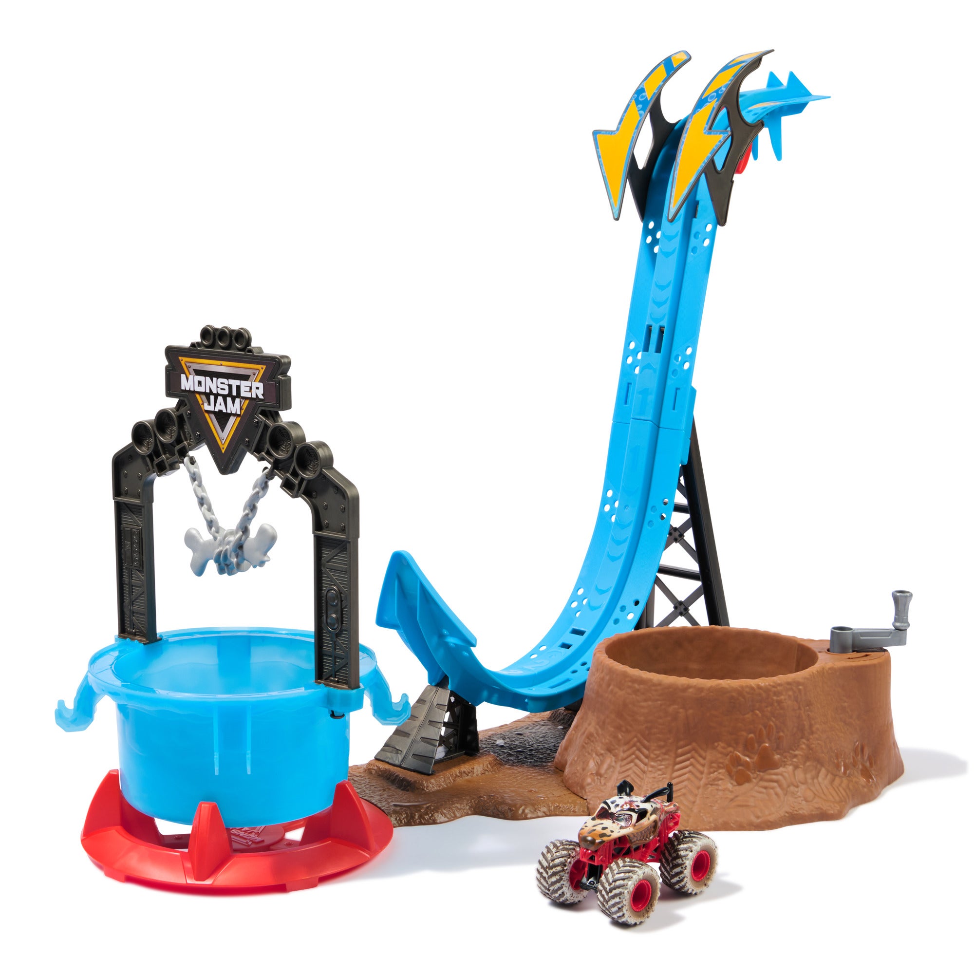Monster Jam Mud Blasters Monster Mutt Dalmatian Dunk Tank