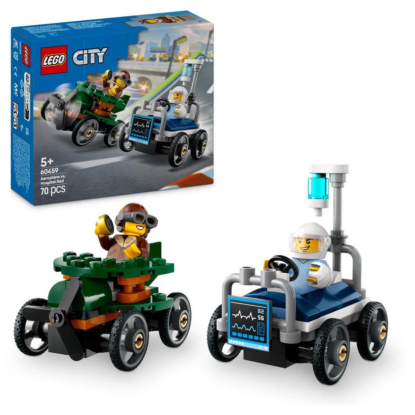 LEGO City Great Vehicles 60459, Flygplan mot sjukhussäng – racingpaket