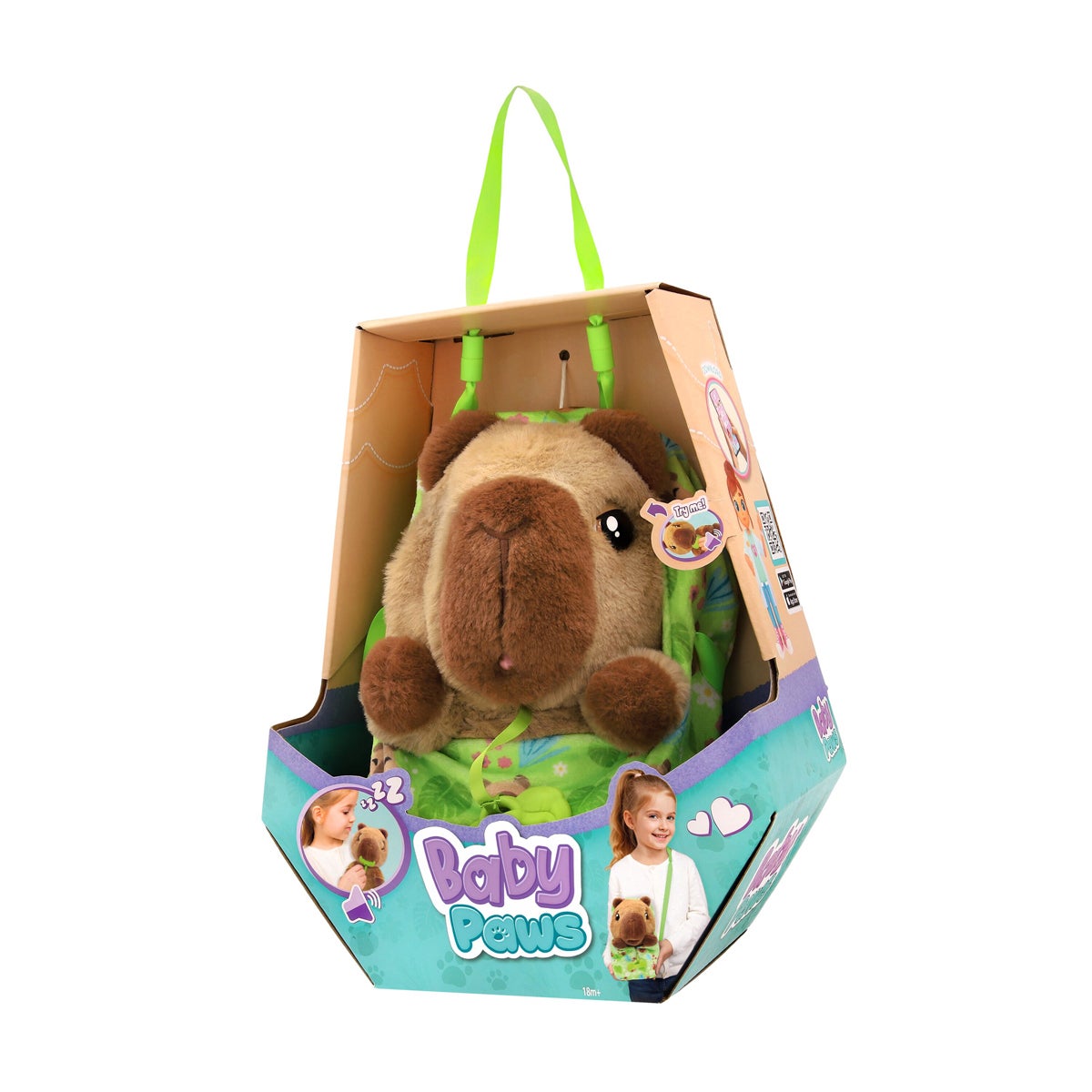 Baby Paws Capibara - Interaktiv gosedjur