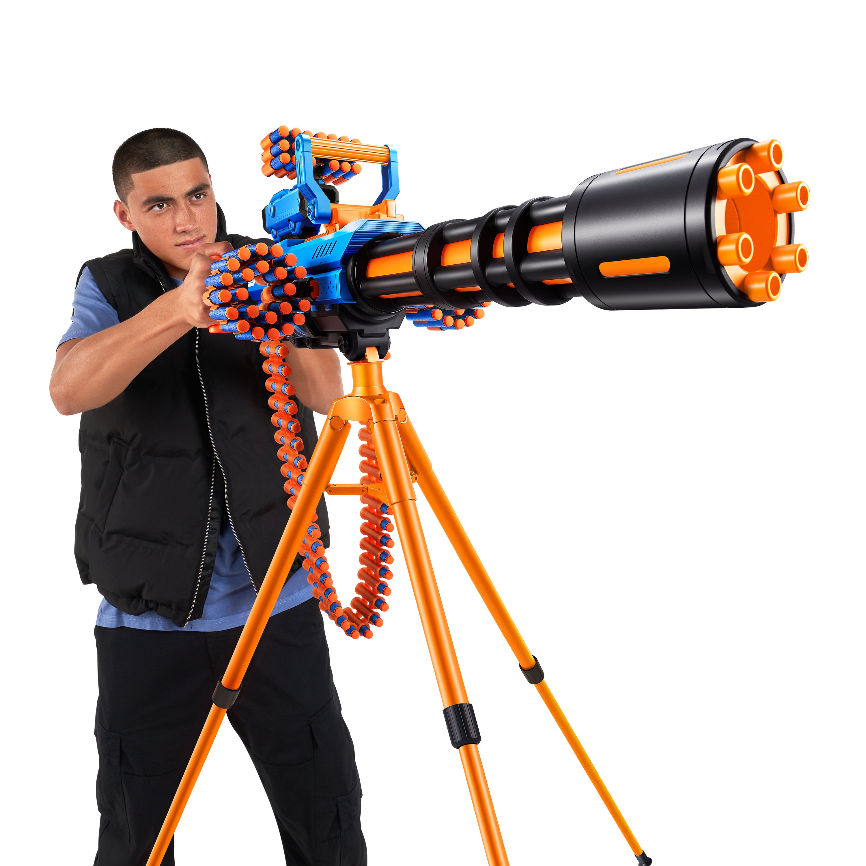 XSHOT Insanity Motorized Rage Fire Gatlin Gun with tripod
