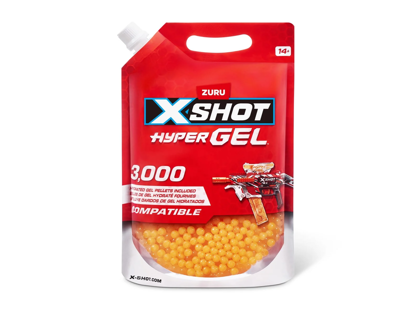 XSHOT Hyper Gel gelékulor 3000st påfyllning