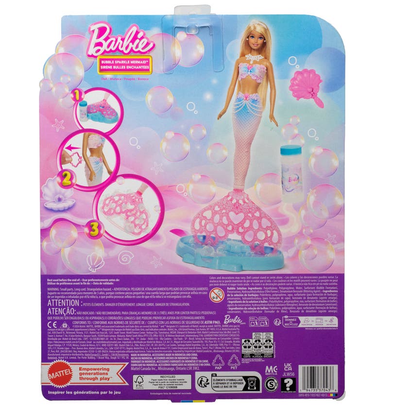 Barbie Bubbletastic Mermaid – sjöjungfru med bubbelfunktion