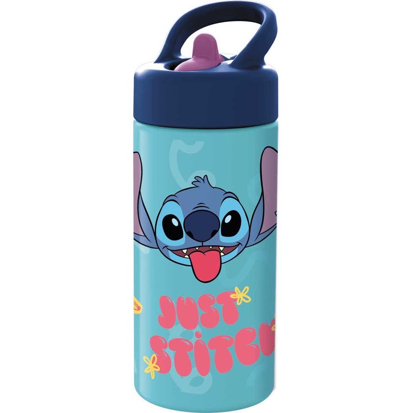 Stitch Sipper Water Bottle, 410Ml