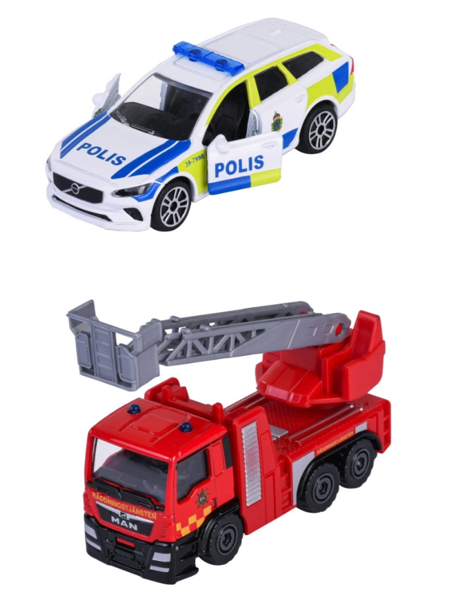 Majorette Svenska Utryckningsfordon, 2 Pack