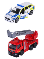 Majorette Svenska Utryckningsfordon, 2 Pack