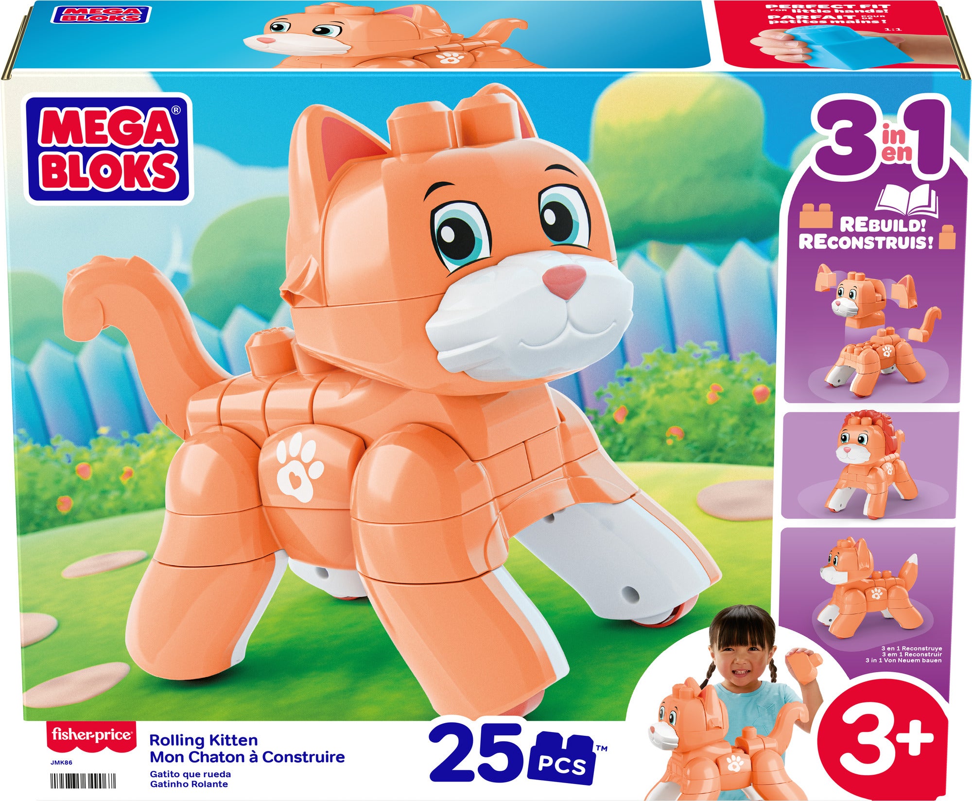 MEGA BLOKS Rullande Kattunge 25 delar