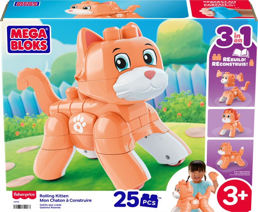 MEGA BLOKS Rullande Kattunge 25 delar