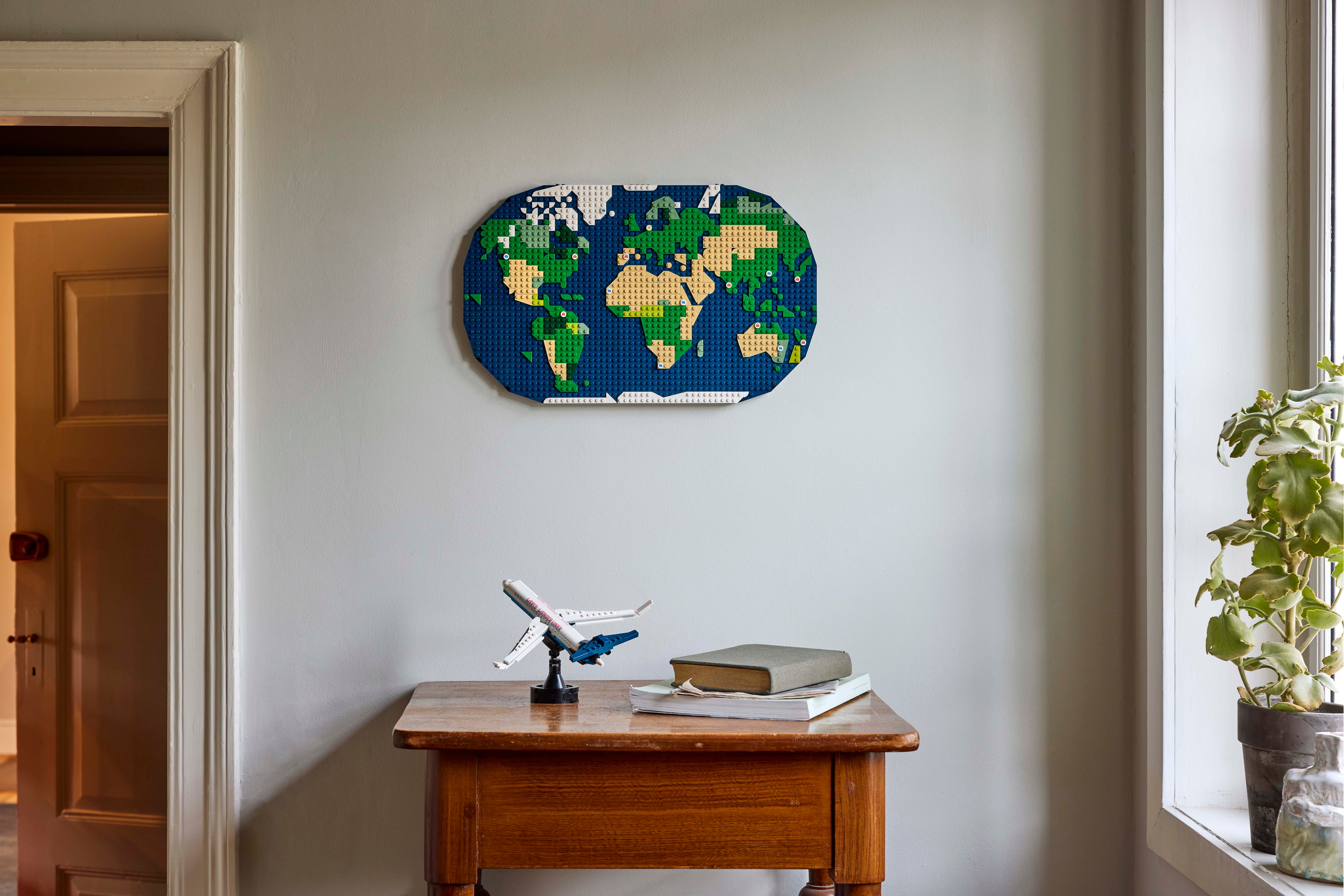 Reseminnen LEGO® Reseminnen Bygg- och lekset med världskarta 41838