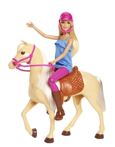 Barbie docka och häst