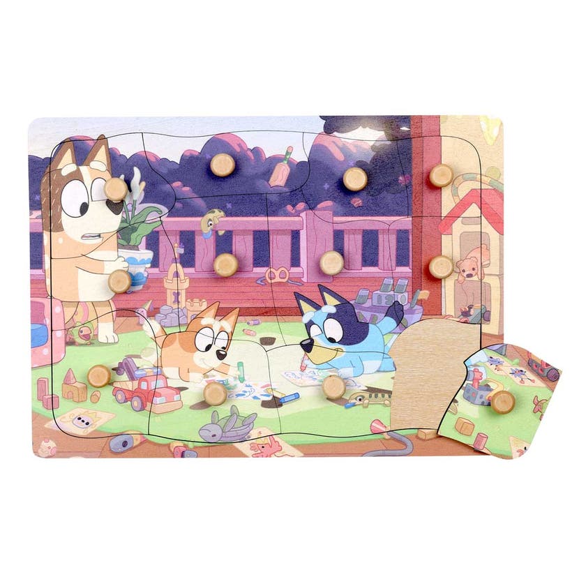 Bluey, Wooden Puzzle 12 Pcs