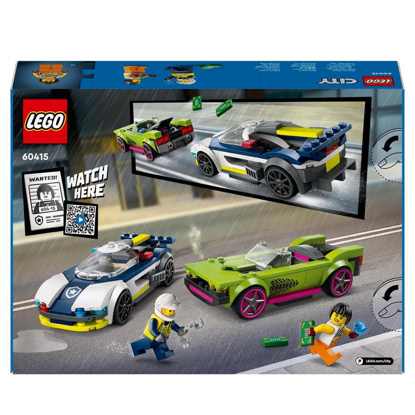 LEGO City 60415, Jakt med polisbil och muskelbil
